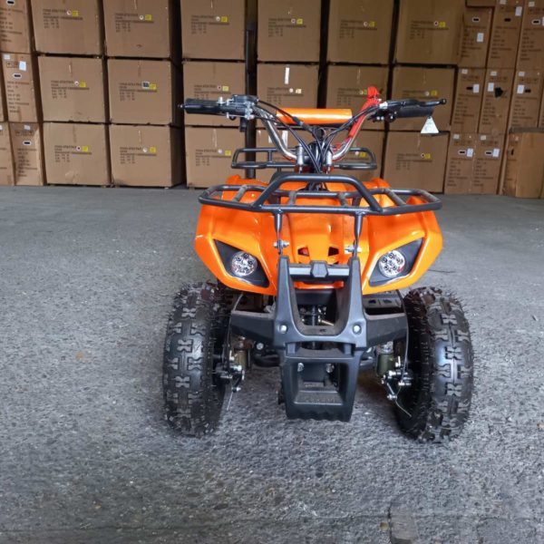 50cc kétütemű gyerek quad KXD M7 benzines, berántós, narancs sárga - Image 2