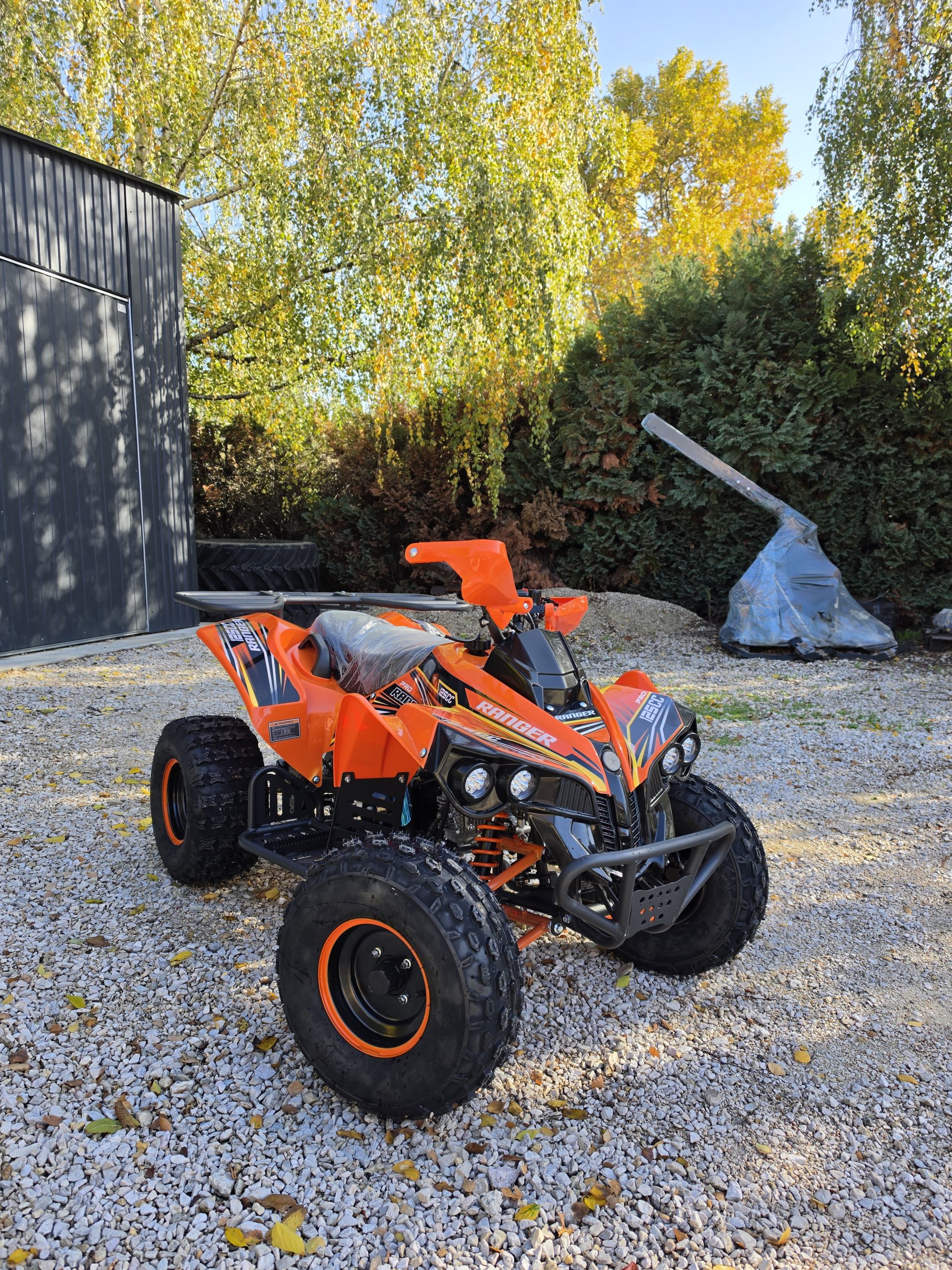 Gyerek quad KXD Ranger 008 125cc narancs, erősített modell - Image 2