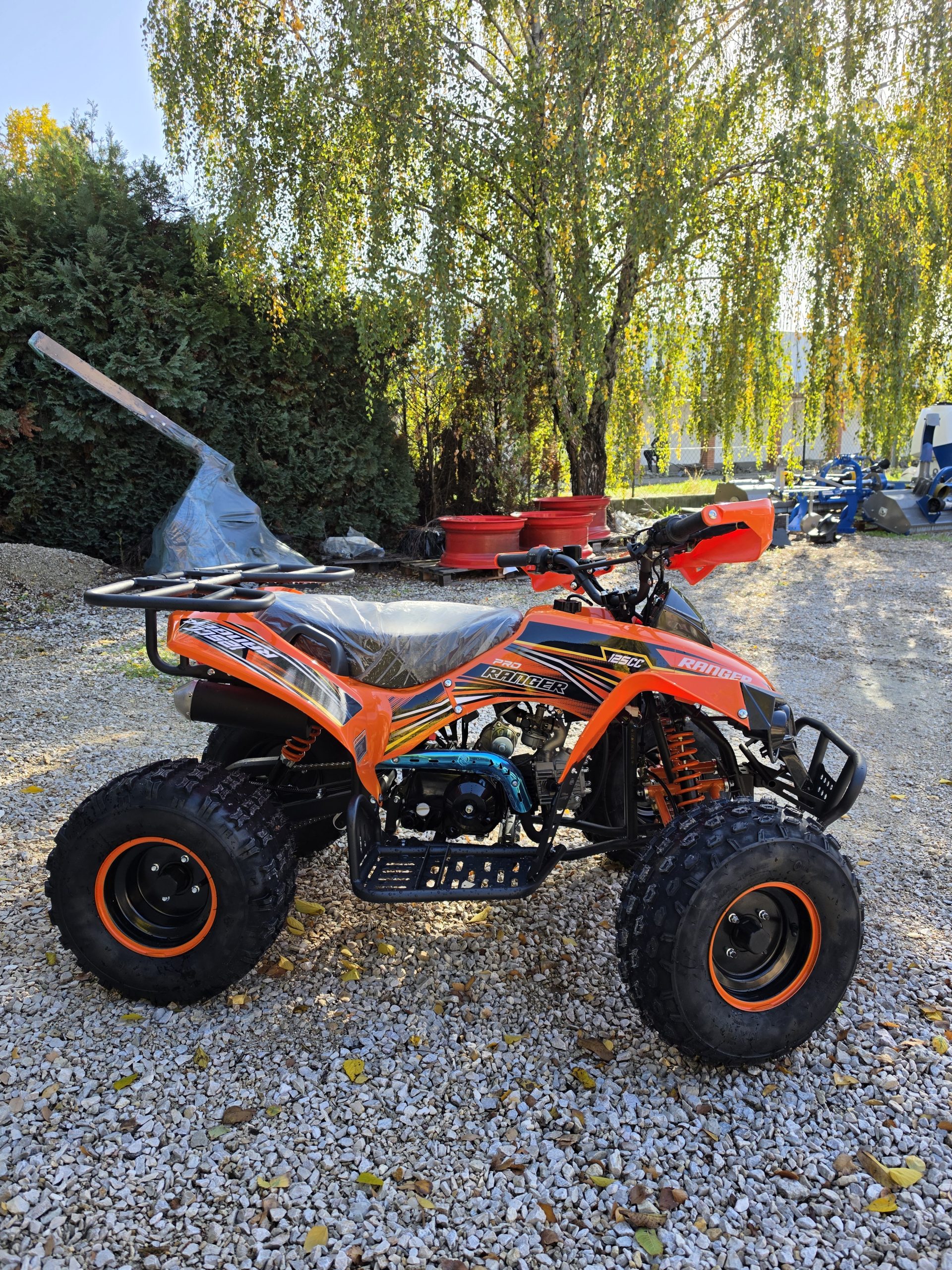 Gyerek quad KXD Ranger 008 125cc narancs, erősített modell - Image 6