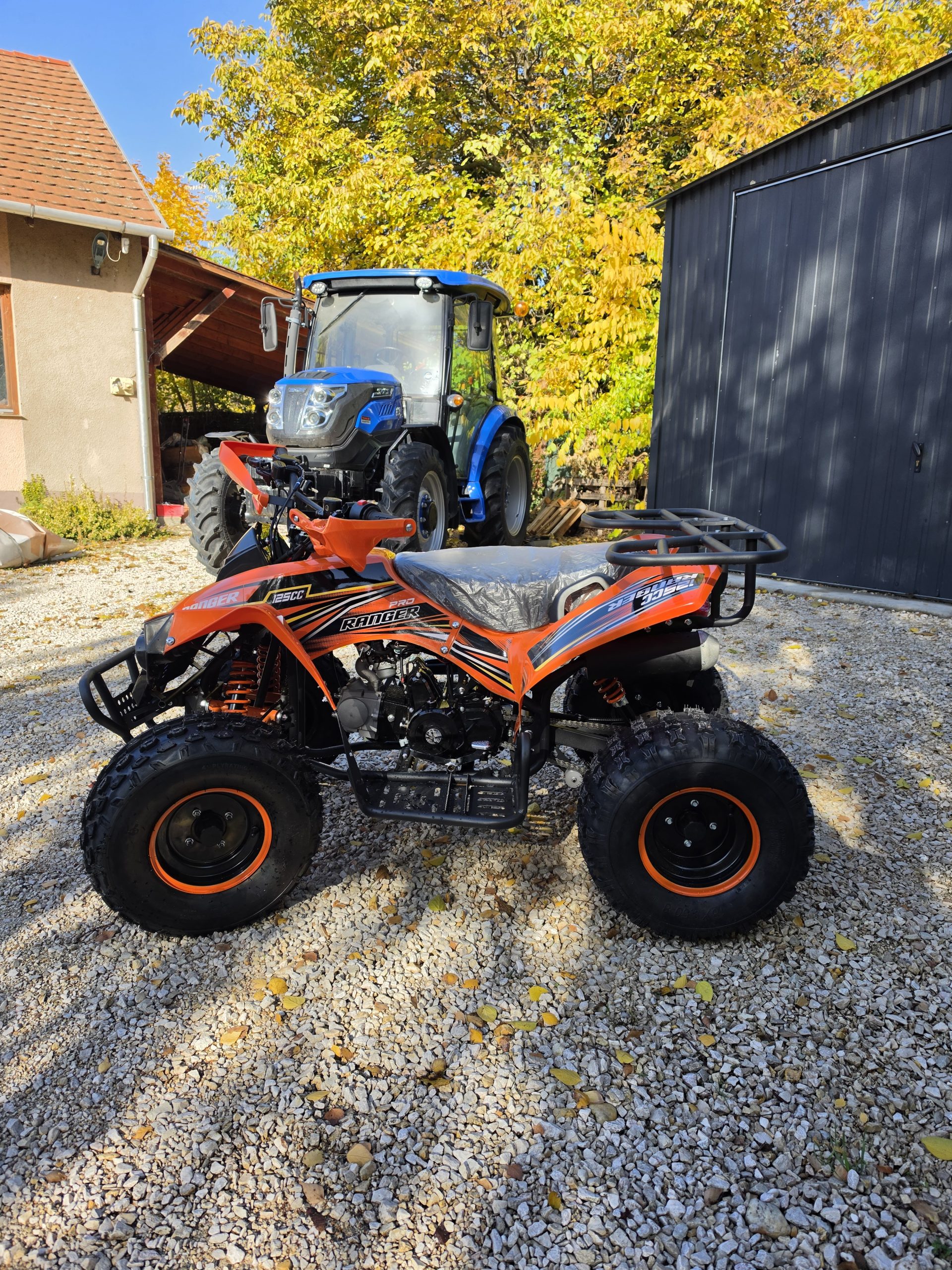 Gyerek quad KXD Ranger 008 125cc narancs, erősített modell - Image 3